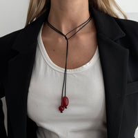 Thumbnail for Retro Clear Resin Pendant Long Chain Necklace 45
