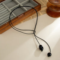 Thumbnail for Retro Clear Resin Pendant Long Chain Necklace 45