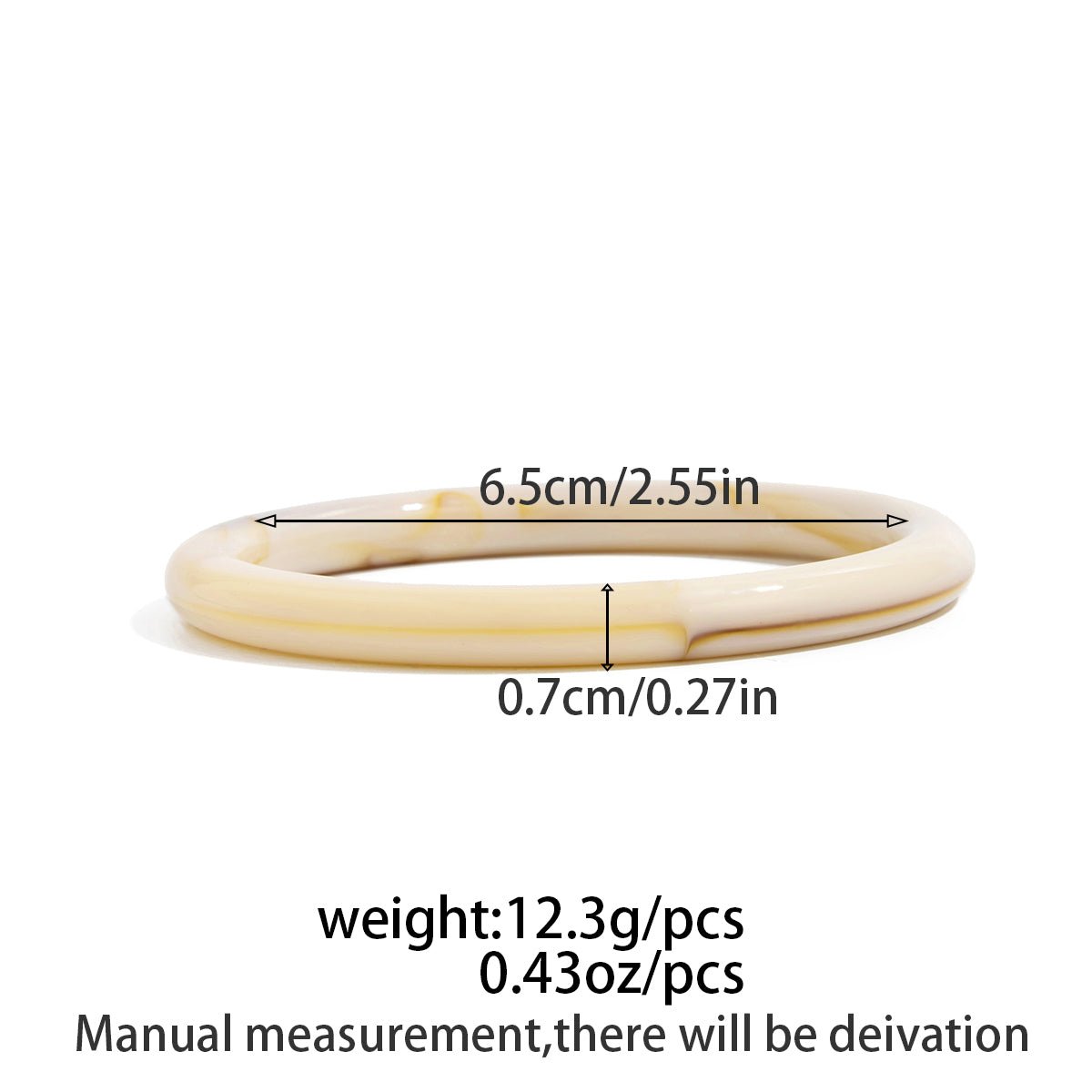 Retro Irregular Resin Bangle Bracelet Set - ArtGalleryZen