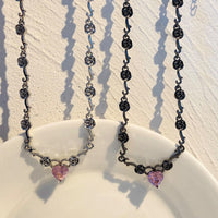 Thumbnail for Rose Heart Pendant Necklace - ArtGalleryZen