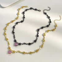 Thumbnail for Rose Heart Pendant Necklace - ArtGalleryZen