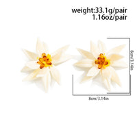 Thumbnail for Statement Flower Resin Stud Earrings - ArtGalleryZen