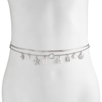 Thumbnail for Stylish 2pcs Pearl Shell Starfish Tassel Waist Chain Set - ArtGalleryZen