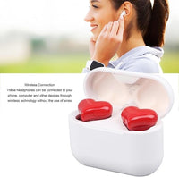 Thumbnail for Stylish Heart Shaped Wireless Bluetooth Earphones - ArtGalleryZen