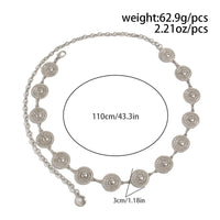 Thumbnail for Stylish Hollow Pattern Round Disk Waist Chain - ArtGalleryZen