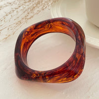 Thumbnail for Stylish Irregular Gradient Resin Bangle Bracelet - ArtGalleryZen