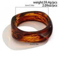 Thumbnail for Stylish Irregular Gradient Resin Bangle Bracelet - ArtGalleryZen