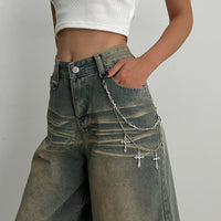 Thumbnail for Stylish Layered Chunky Cross Tassel Trouser Chain - ArtGalleryZen