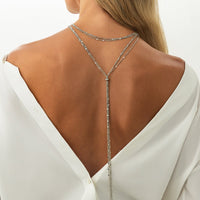 Thumbnail for Stylish Layered Sequin Long Chain Tassel Y Necklace - ArtGalleryZen