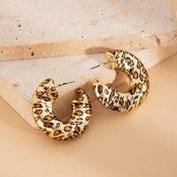 Thumbnail for Stylish Leopard C Shaped Stud Earrings - ArtGalleryZen