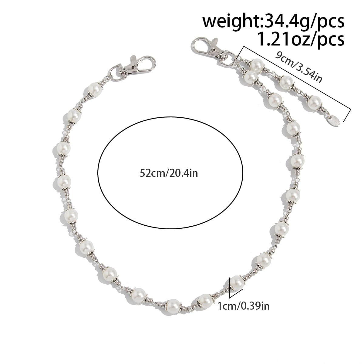 Stylish Pearl Trouser Chain - ArtGalleryZen