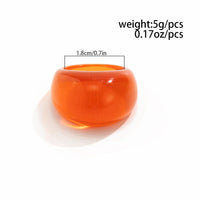 Thumbnail for Stylish Transparent Colorful Resin Ring - ArtGalleryZen