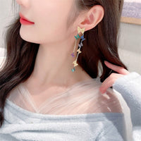 Thumbnail for Swarovski Crystal Butterfly Tassel Earrings - ArtGalleryZen