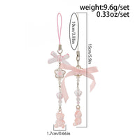 Thumbnail for Sweet 2pcs Gummy Bears Bowknot Keychain Phone Strap Set - ArtGalleryZen