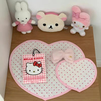 Thumbnail for Sweet Handmade Heart Polka Dots Fabric Coaster - ArtGalleryZen