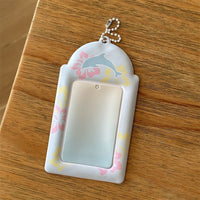 Thumbnail for Sweet Heart Dolphin Bowknot Kpop Keychain Photocard Holder - ArtGalleryZen