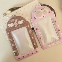 Thumbnail for Sweet Note Angel Wing Strawberry Kpop Keychain Photocard Holder - ArtGalleryZen