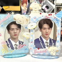 Thumbnail for Sweet Puppy Donut Kpop Acrylic Photocard Holder - ArtGalleryZen