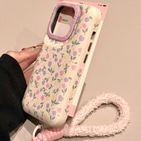 Thumbnail for Sweet Tulip iPhone Case With Plush Lanyard - ArtGalleryZen