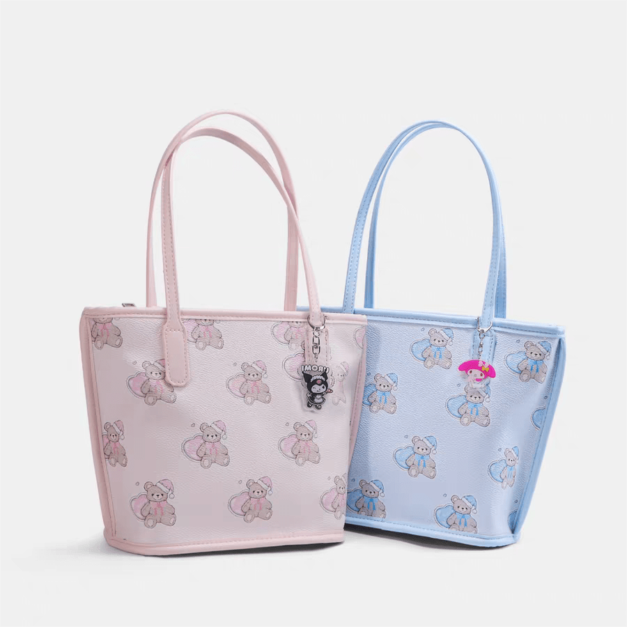Teddy Bear PU Leather Bag - ArtGalleryZen
