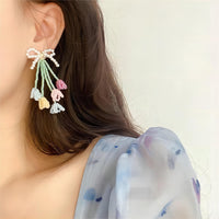 Thumbnail for Transformable Tulip To Butterfly Beaded Earrings - ArtGalleryZen