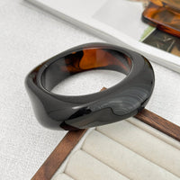 Thumbnail for Trendy Chunky Gold Foil Amber Bangle Bracelet - ArtGalleryZen