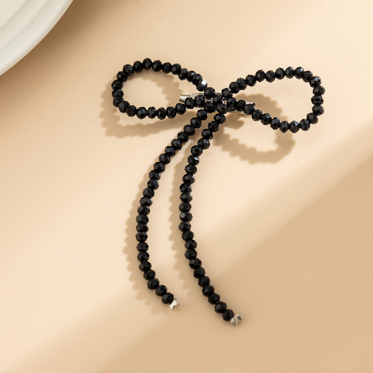 Trendy Crystal Beaded Bowknot Pin Brooch - ArtGalleryZen
