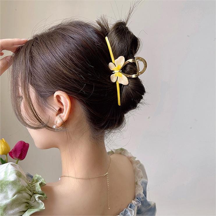Trendy Enamel Colorful Butterfly Claw Clip Hair Clip - ArtGalleryZen