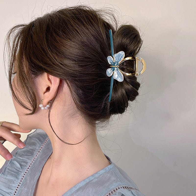 Trendy Enamel Colorful Butterfly Claw Clip Hair Clip - ArtGalleryZen