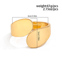 Thumbnail for Trendy Geometric Glossy Open Bangle Bracelet - ArtGalleryZen