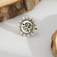 Thumbnail for Trendy Gold Silver Plated Sun Ear Cuff Earring - ArtGalleryZen