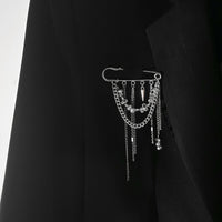 Thumbnail for Trendy Irregular Beaded Tassel Pin Brooch - ArtGalleryZen