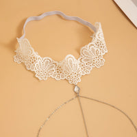 Thumbnail for Trendy Layered Crystal Charm Elastic Lace Thigh Leg Chain - ArtGalleryZen