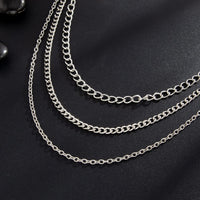 Thumbnail for Trendy Layered Hollow Cross Pendant Trouser Chain - ArtGalleryZen