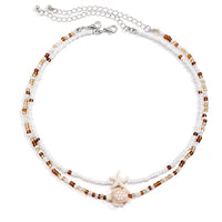 Thumbnail for Trendy Layered Starfish Turtle Seed Bead Necklace Set - ArtGalleryZen