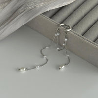 Thumbnail for Trendy Pearl Long Chain Tassel Ear Cuff Earring - ArtGalleryZen