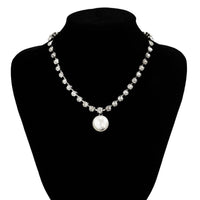 Thumbnail for Trendy Pearl Pendant Inlaid Claw Chain Necklace - ArtGalleryZen