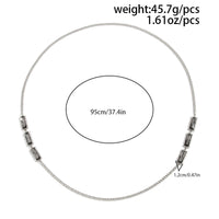 Thumbnail for Trendy Rhinestone Long Chain Necklace - ArtGalleryZen