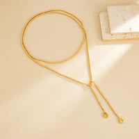 Thumbnail for Trendy Waterdrop Pendant Beaded Long Chain Necklace - ArtGalleryZen