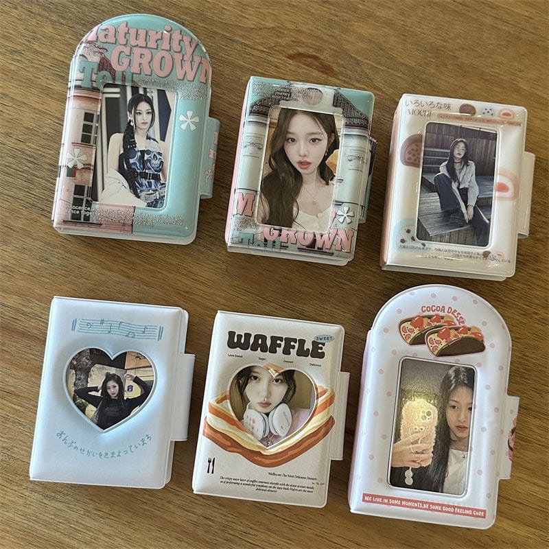 Waffles Strawberry Cake Kpop 3 Inch Mini Photocard Album - ArtGalleryZen