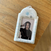 Thumbnail for Winter Snowflake Kpop Keychain Photocard Holder - ArtGalleryZen