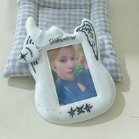 Thumbnail for Y2K Guitar Shaped TXT Kpop Keychain Photocard Holder - ArtGalleryZen