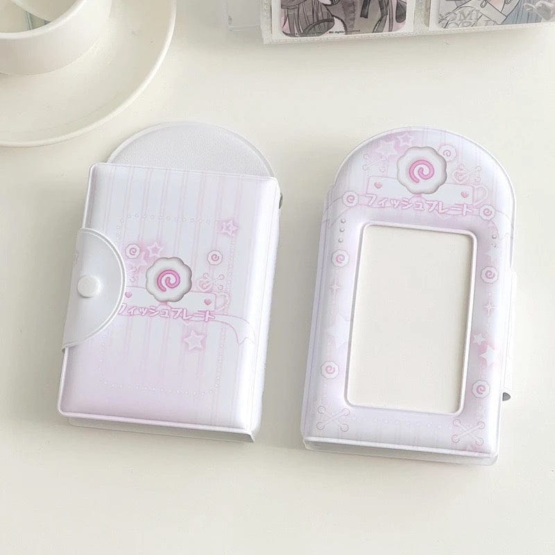 Y2K Heart Narutomaki Kpop 3 Inch Mini Photocard Album - ArtGalleryZen