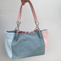 Thumbnail for Y2K Miffy Plush Denim Patchwork Shoulder Bag - ArtGalleryZen