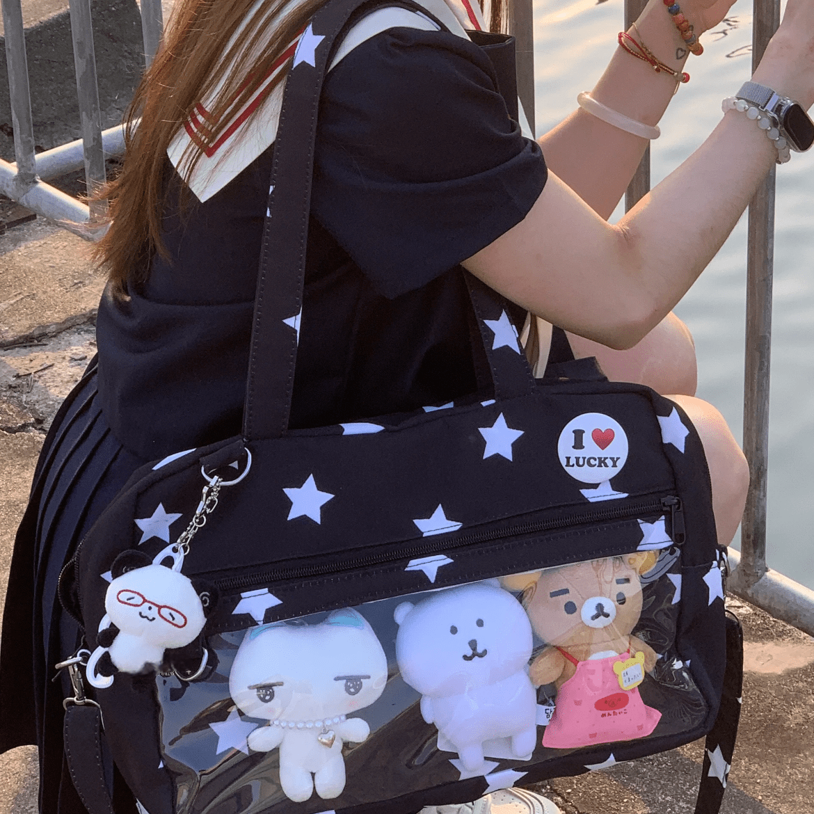 Y2K Star Kpop Fan Display Shoulder Crossbody Bag - ArtGalleryZen