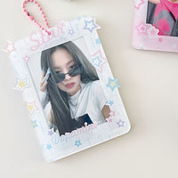 Thumbnail for Y2K Star Kpop Keychain Acrylic Photocard Holder - ArtGalleryZen