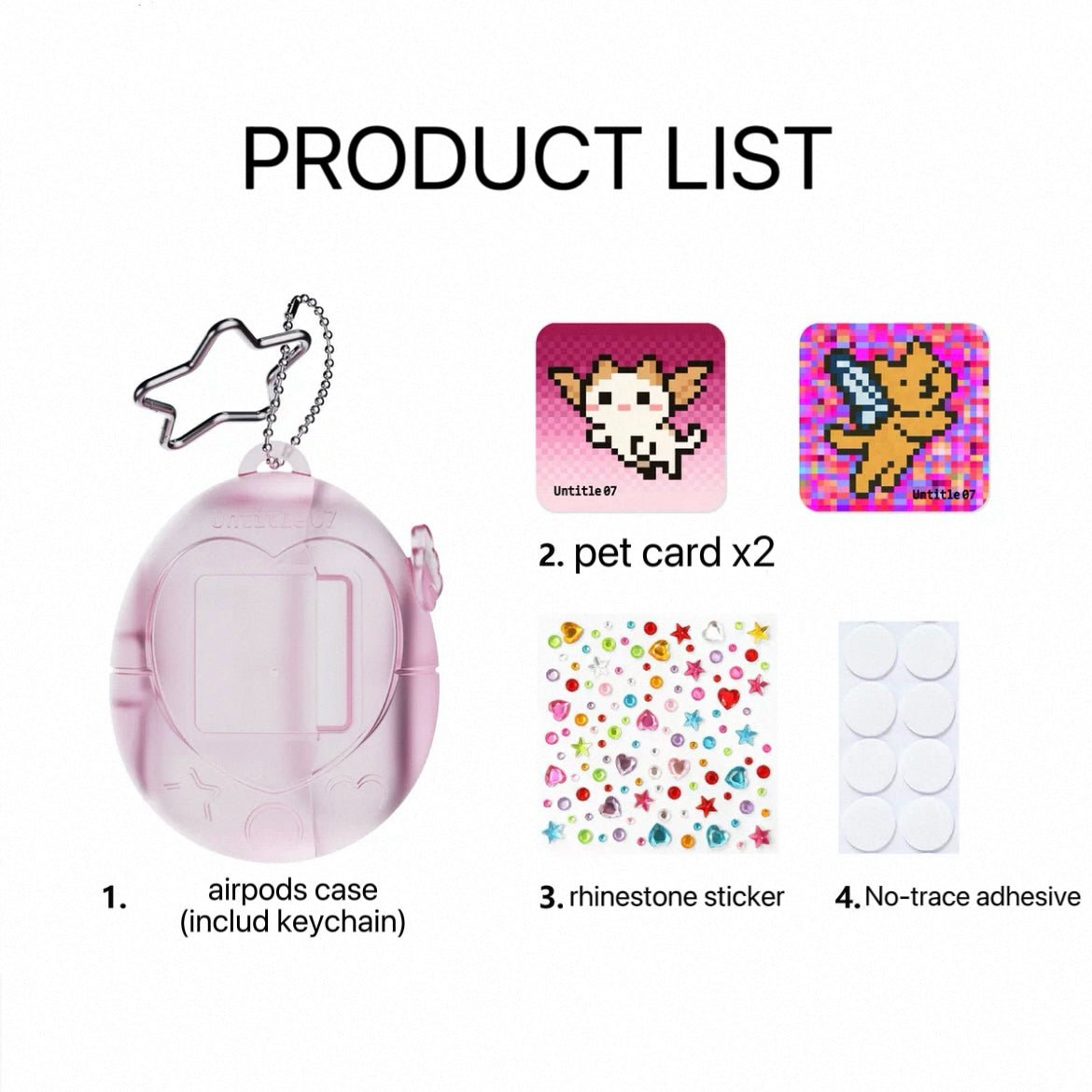 Y2K Tamagotchi Untitle 07 AirPods Earphone Case - ArtGalleryZen