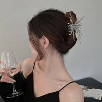 Thumbnail for Chic Abstract Hollow Butterfly Chignon Claw Clip Hair Clip - ArtGalleryZen