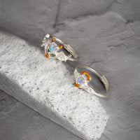 Thumbnail for Chic Antique Angel And Devil Matching Opal Ring Set - ArtGalleryZen