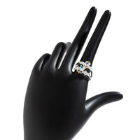 Thumbnail for Chic Antique Angel And Devil Matching Opal Ring Set - ArtGalleryZen